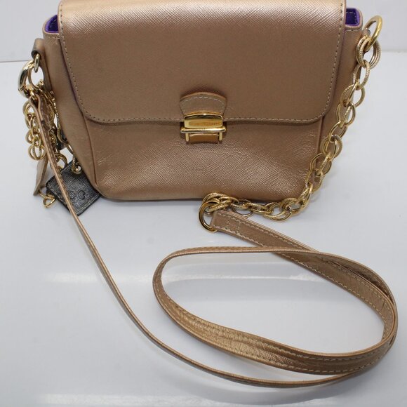 Claudia G Tiny Leather Shoulder Bag -Rose Gold - Picture 2 of 10